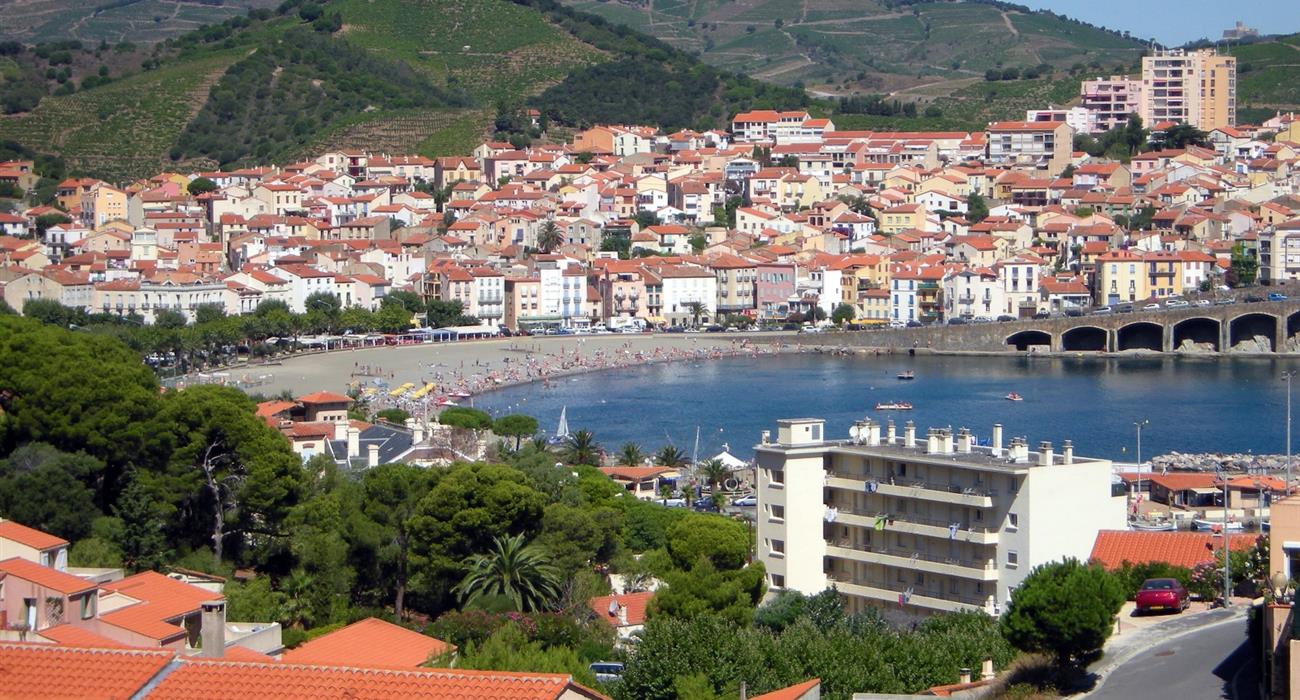Banyuls-sur-Mer près de l'Hôtel Triton, hôtel 2 étoiles vue mer, chambres d'hôtel avec vue sur la baie de Collioure, sur la Côte Vermeille, Pyrénées Orientales